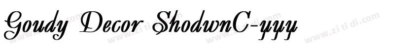 Goudy Decor ShodwnC字体转换